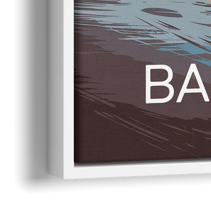 Bandon Coastal Sunset - Close-Up White Frame Canvas