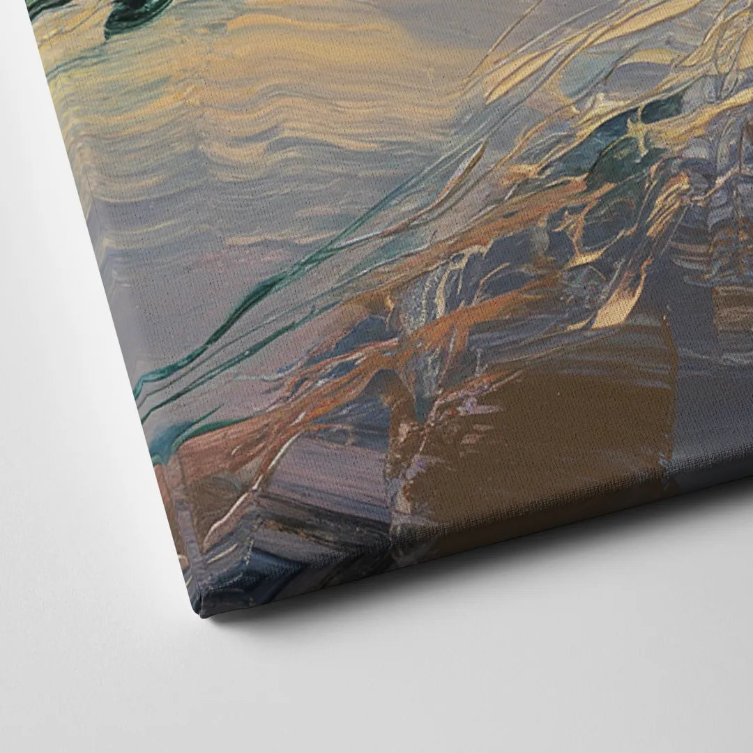 Rochester Genesee River View Canvas Close Up