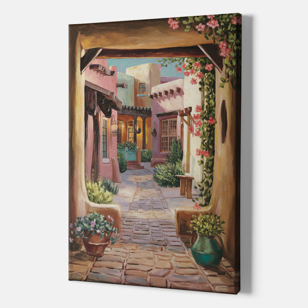 Albuquerque Old Town Charm - Canvas Wall Art Indoor