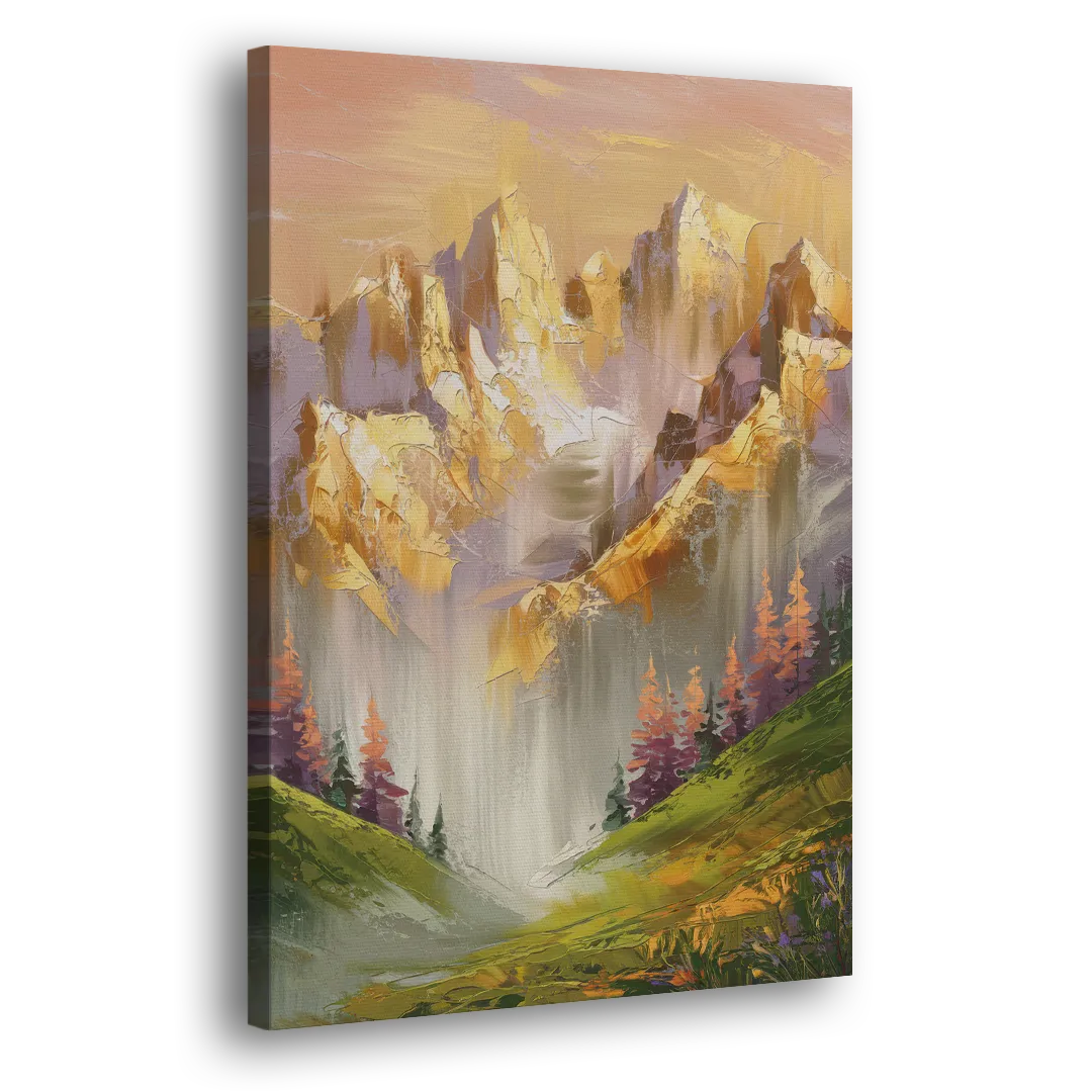 Breckenridge Mountain Sunrise - Canvas Print Art Sides