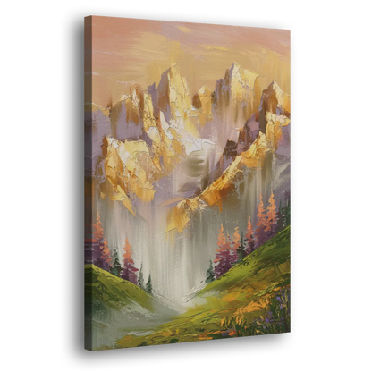 Breckenridge Mountain Sunrise - Canvas Print Art Sides
