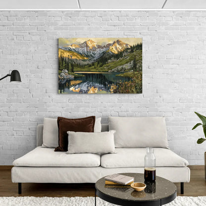 Breckenridge Colorado Rockies - Canvas Wall Art Living Room
