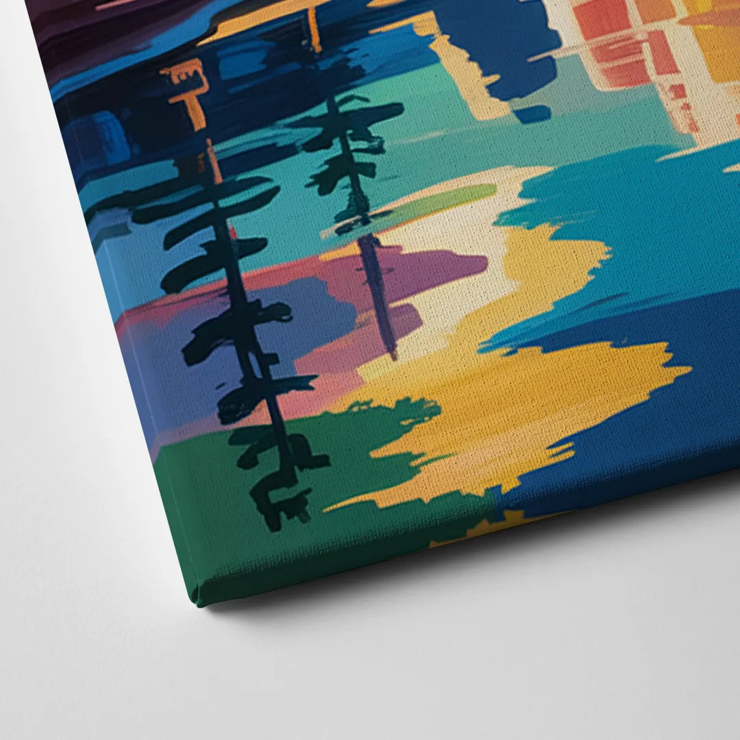 Rocky Mountain Serenity Canvas Close Up