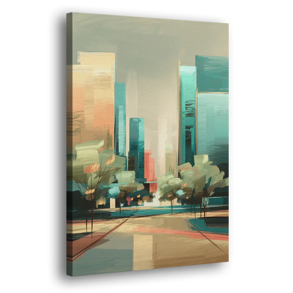 Dallas Arts District - Canvas Print Art Sides