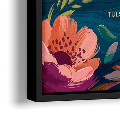 Tulsa Arts District - Close-Up Black Frame Canvas