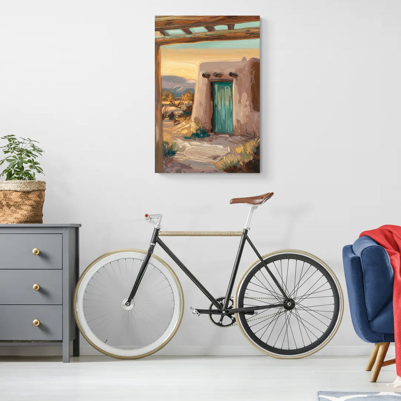Santa Fe Pueblo Style - Canvas Wall Art Living Room