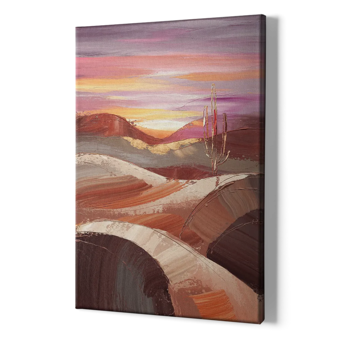 Santa Fe Desert Sunrise - Canvas Print Art Sides