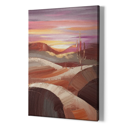 Santa Fe Desert Sunrise - Canvas Print Art Sides