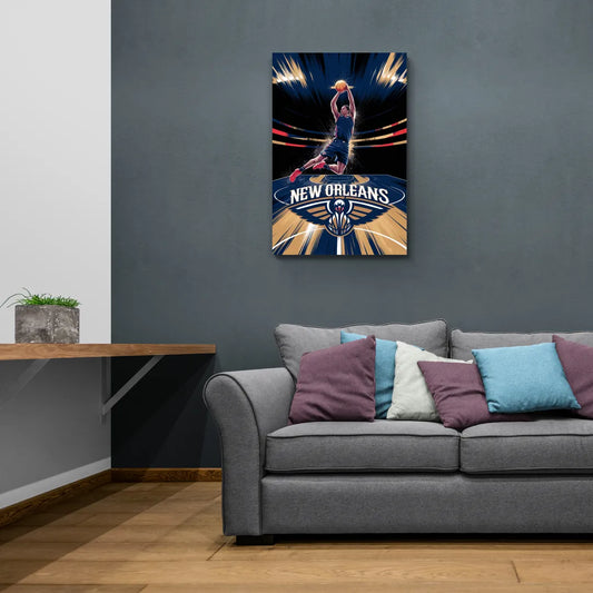 New Orleans Pelicans Team Pride - Canvas Wall Art Living Room