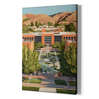 Fresno State Campus Vibes - Canvas Print Art Sides