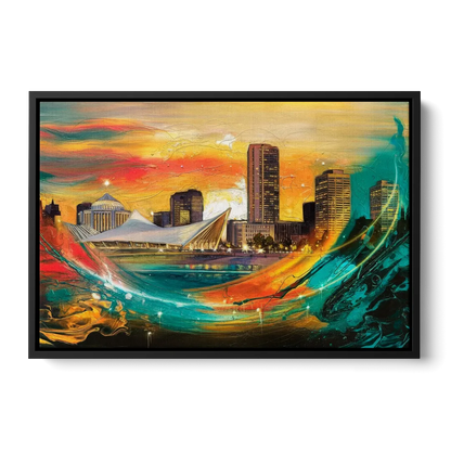 Milwaukee Festival Spirit - Black Frame Canvas
