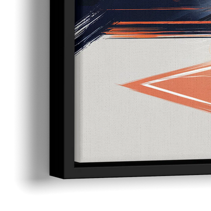 Detroit Tigers Baseball - Close-Up Black Frame Canvas