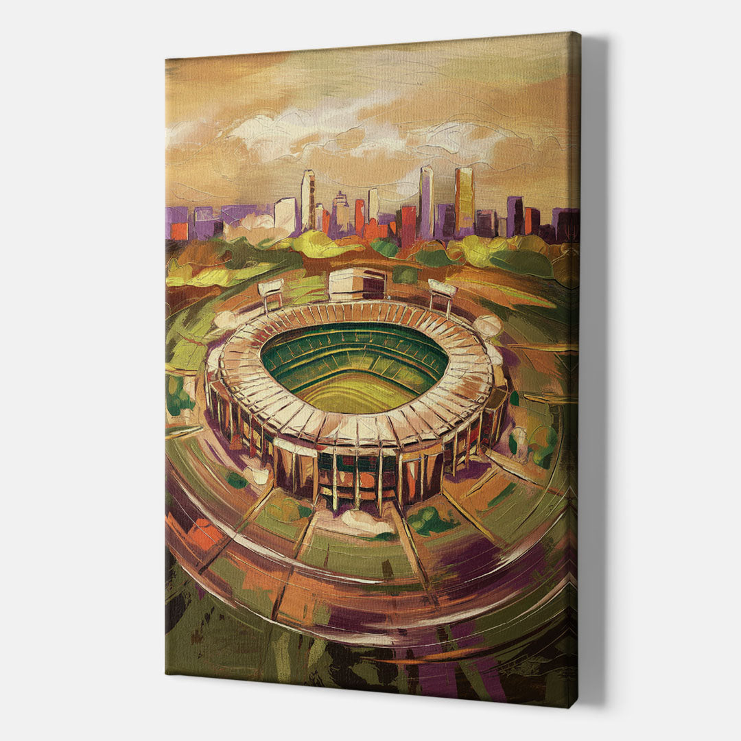 Arlington Stadium View - Canvas Wall Art Indoor