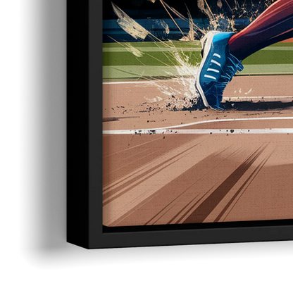 Irvine Baseball Dreams - Close-Up Black Frame Canvas