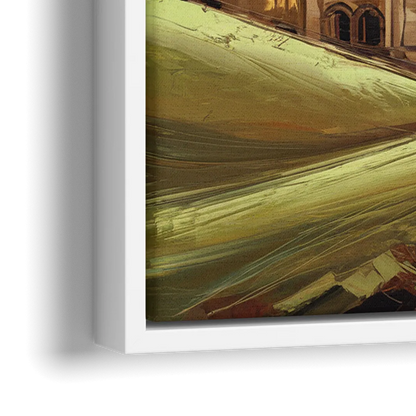 Oxford Dreaming Spires - Close-Up White Frame Canvas