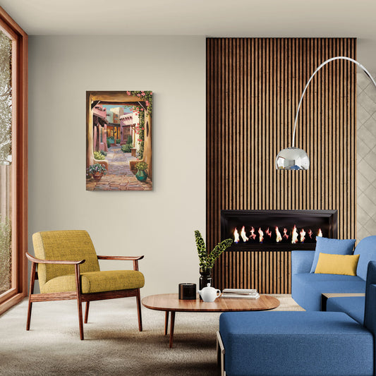 Albuquerque Old Town Charm - Canvas Wall Art Living Room