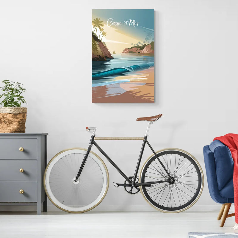 Corona Beach Vibes - Canvas Wall Art Living Room