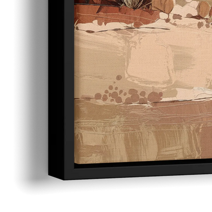 Marfa Desert Landscape - Close-Up Black Frame Canvas