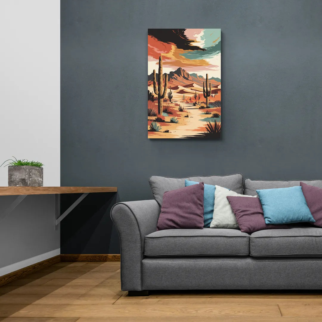 Phoenix Scenic Desert Beauty - Canvas Wall Art Living Room