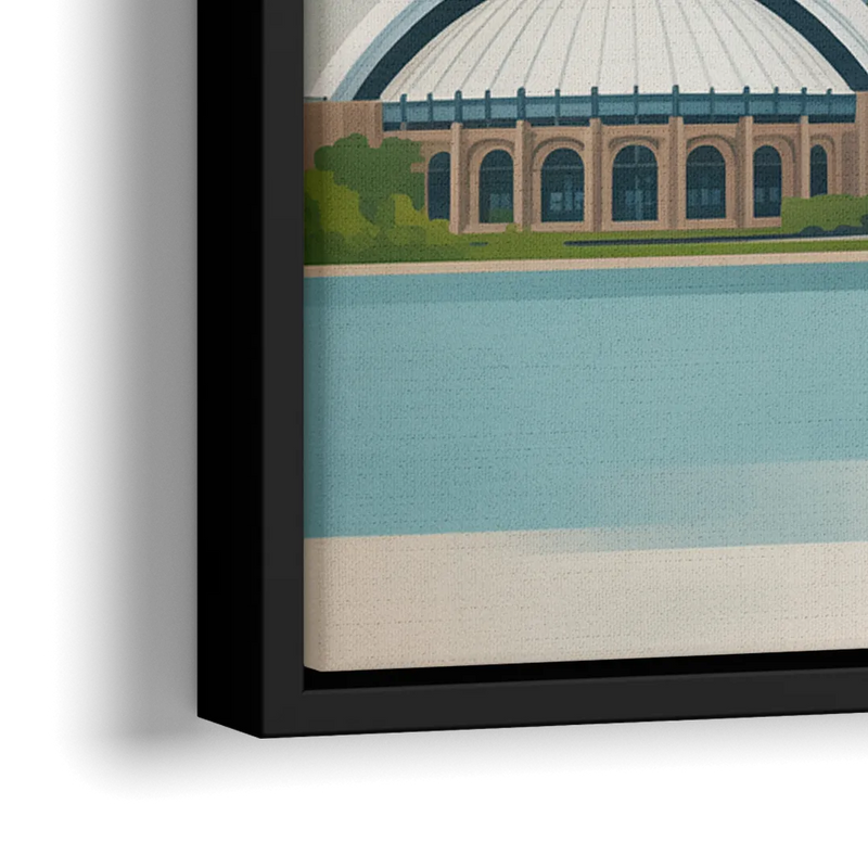 University of Toronto Campus - Close-Up Black Frame Canvas