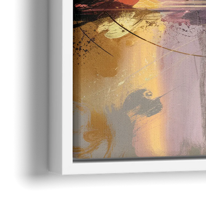 Burlington Artistic Cityscape - Close-Up White Frame Canvas