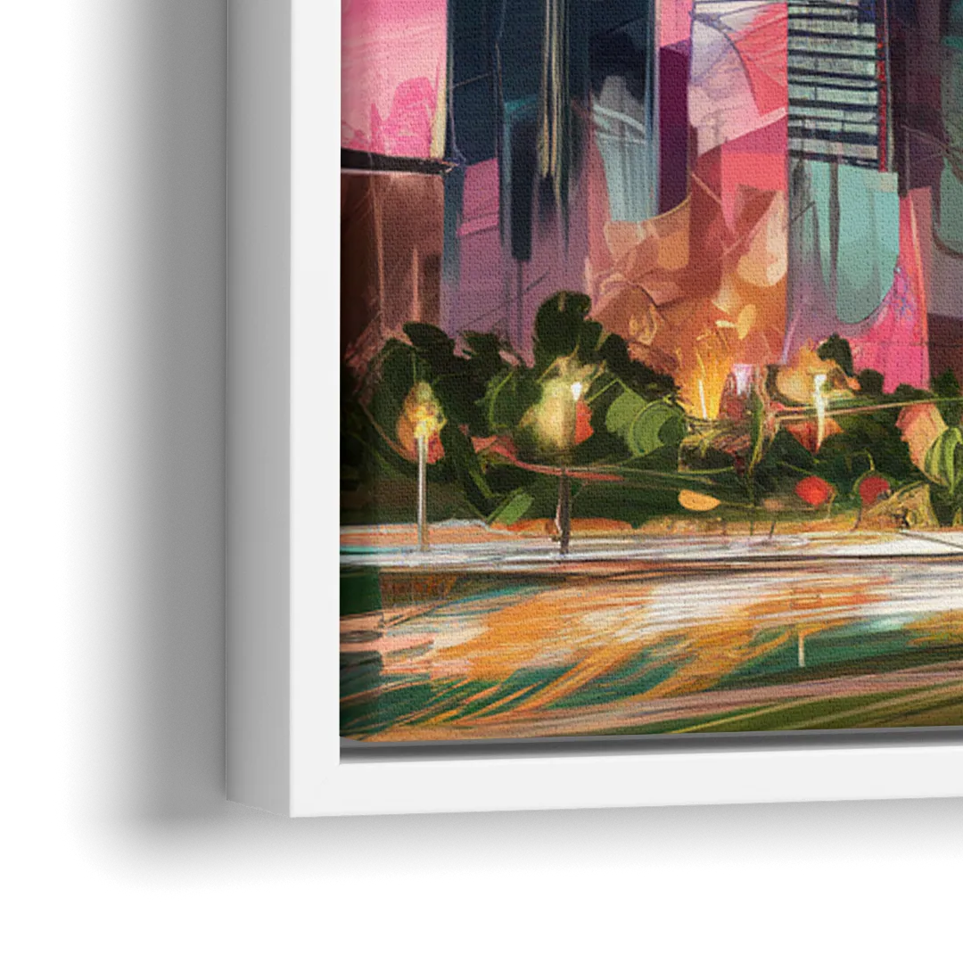 Houston Texas Pride - Close-Up White Frame Canvas