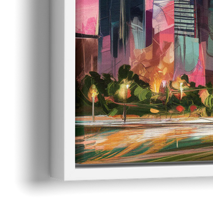 Houston Texas Pride - Close-Up White Frame Canvas