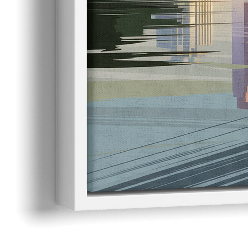 Austin Zilker Park Views - Close-Up White Frame Canvas