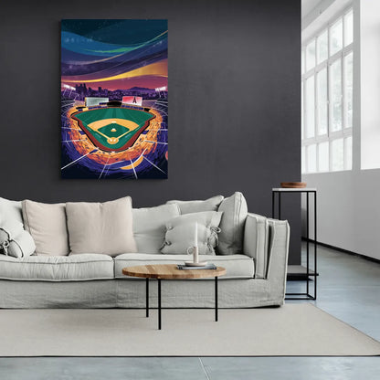 Anaheim Stadium Nights - Canvas Wall Art Living Room