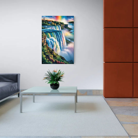 Niagara Falls Close Up - Canvas Wall Art Living Room