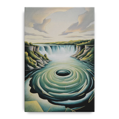 Niagara Whirlpool Aerial - Canvas Wall Art