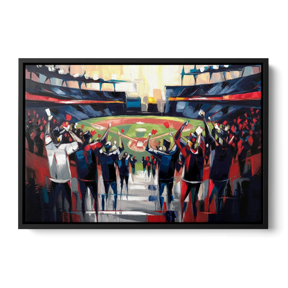 Salem Red Sox Fans - Black Frame Canvas