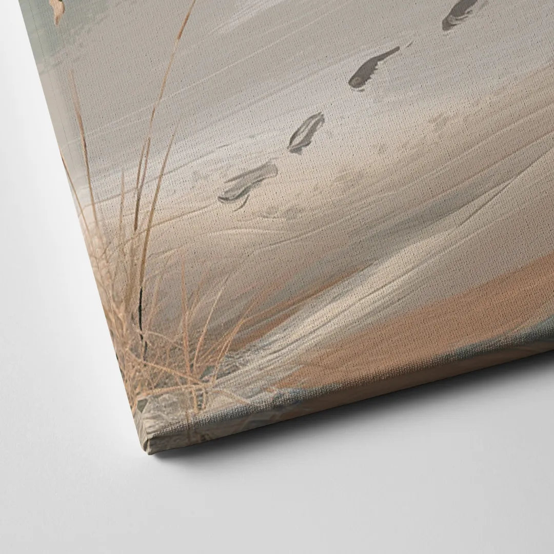 Virginia Beach Sand and Surf Canvas Close Up