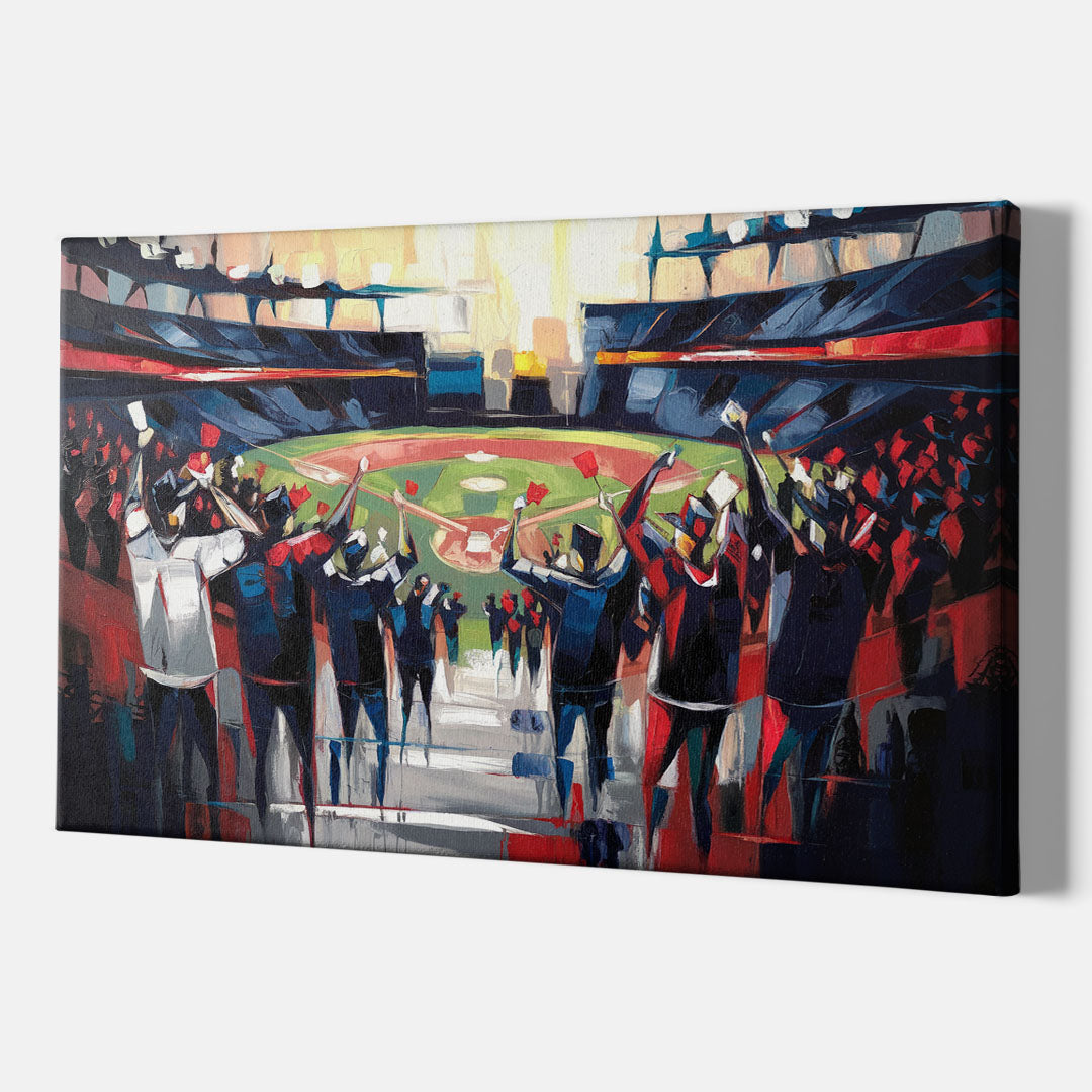 Salem Red Sox Fans - Canvas Wall Art Indoor