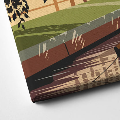 Oxford River Thames View Canvas Close Up