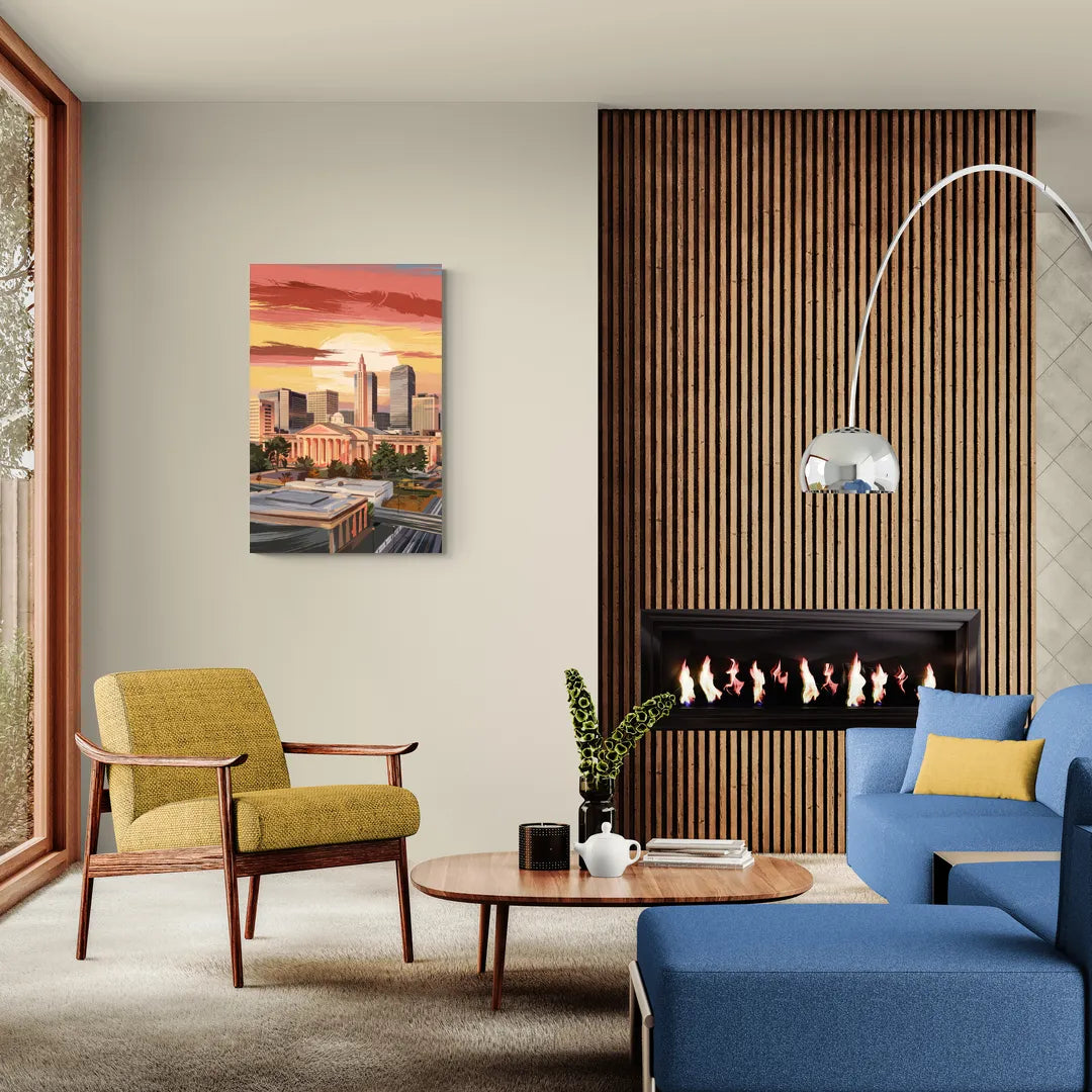 Joseph Skyline Sunset - Canvas Wall Art Living Room