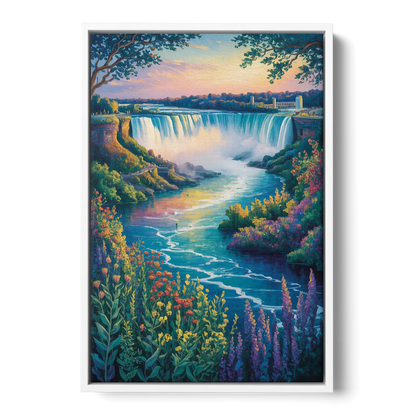 Niagara Botanical Gardens - White Frame Canvas