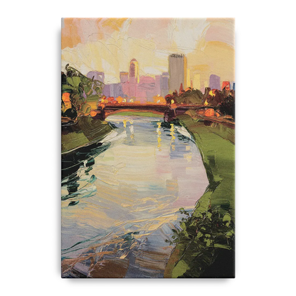 Rochester Genesee River View - Canvas Wall Art