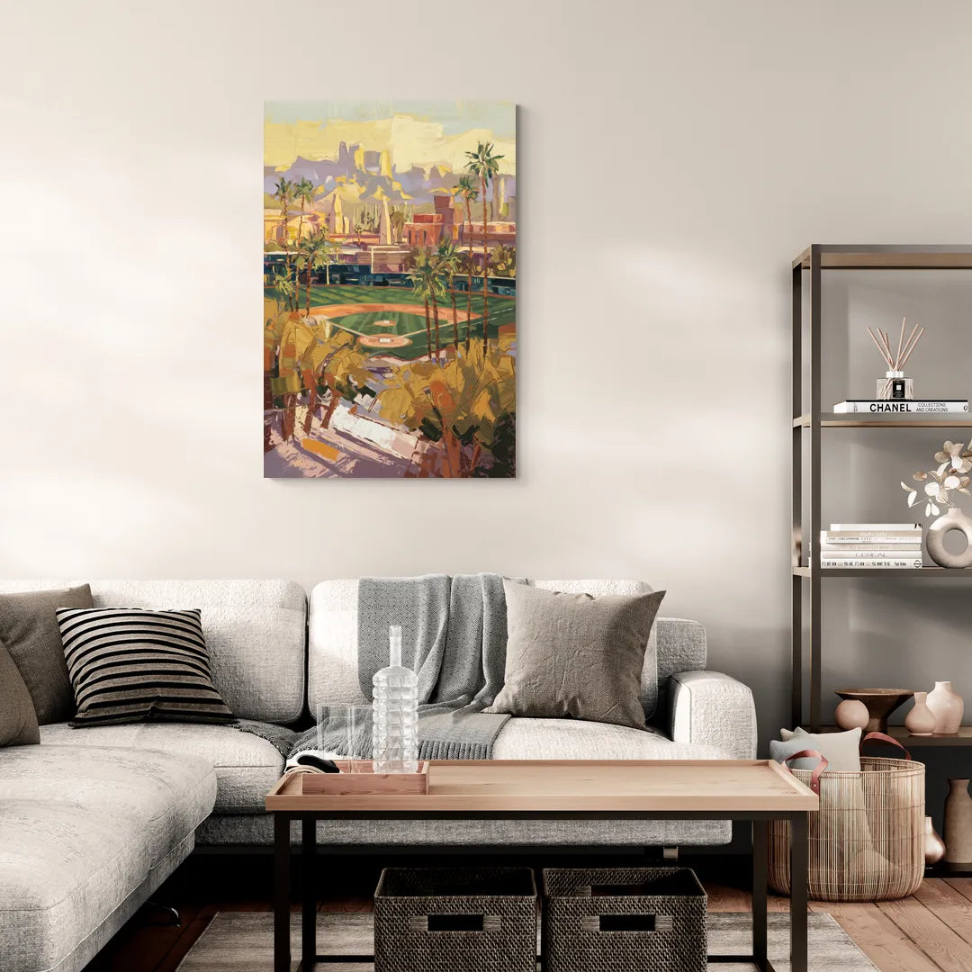 Scottsdale Spring Training Scene - Canvas Wall Art Living Room