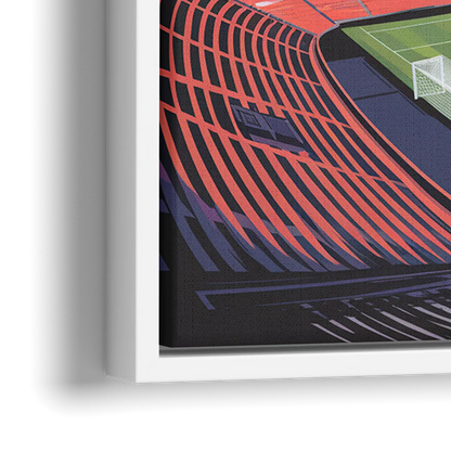 Portland Timbers Stadium View - Close-Up White Frame Canvas