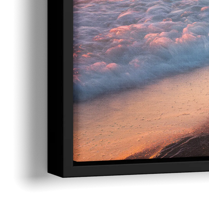 San Diego Pacific Beach Vibes - Close-Up Black Frame Canvas