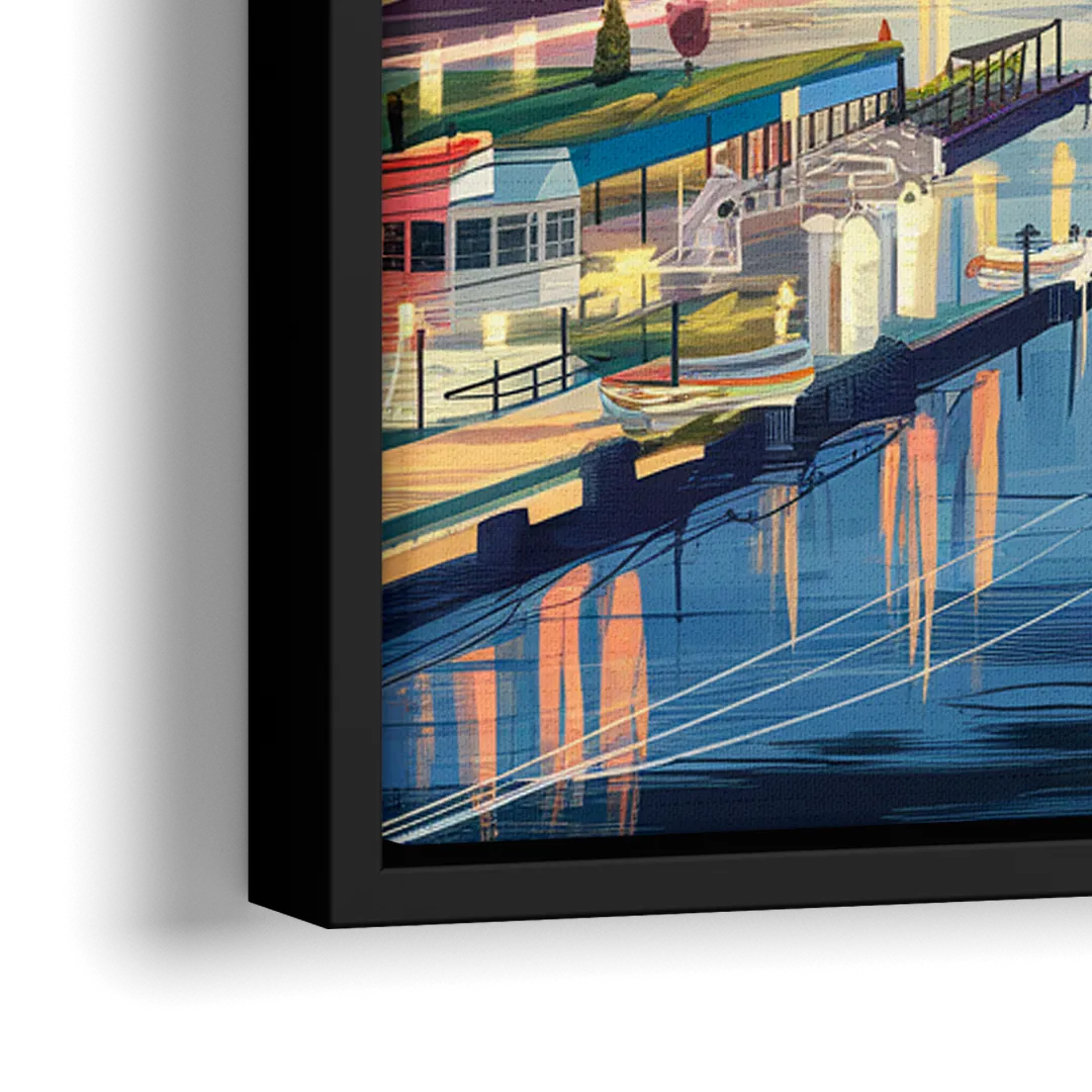 St. Louis Historic Landmarks - Close-Up Black Frame Canvas