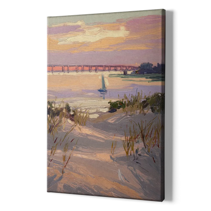 Virginia Beach Chesapeake Bay Views - Canvas Print Art Sides