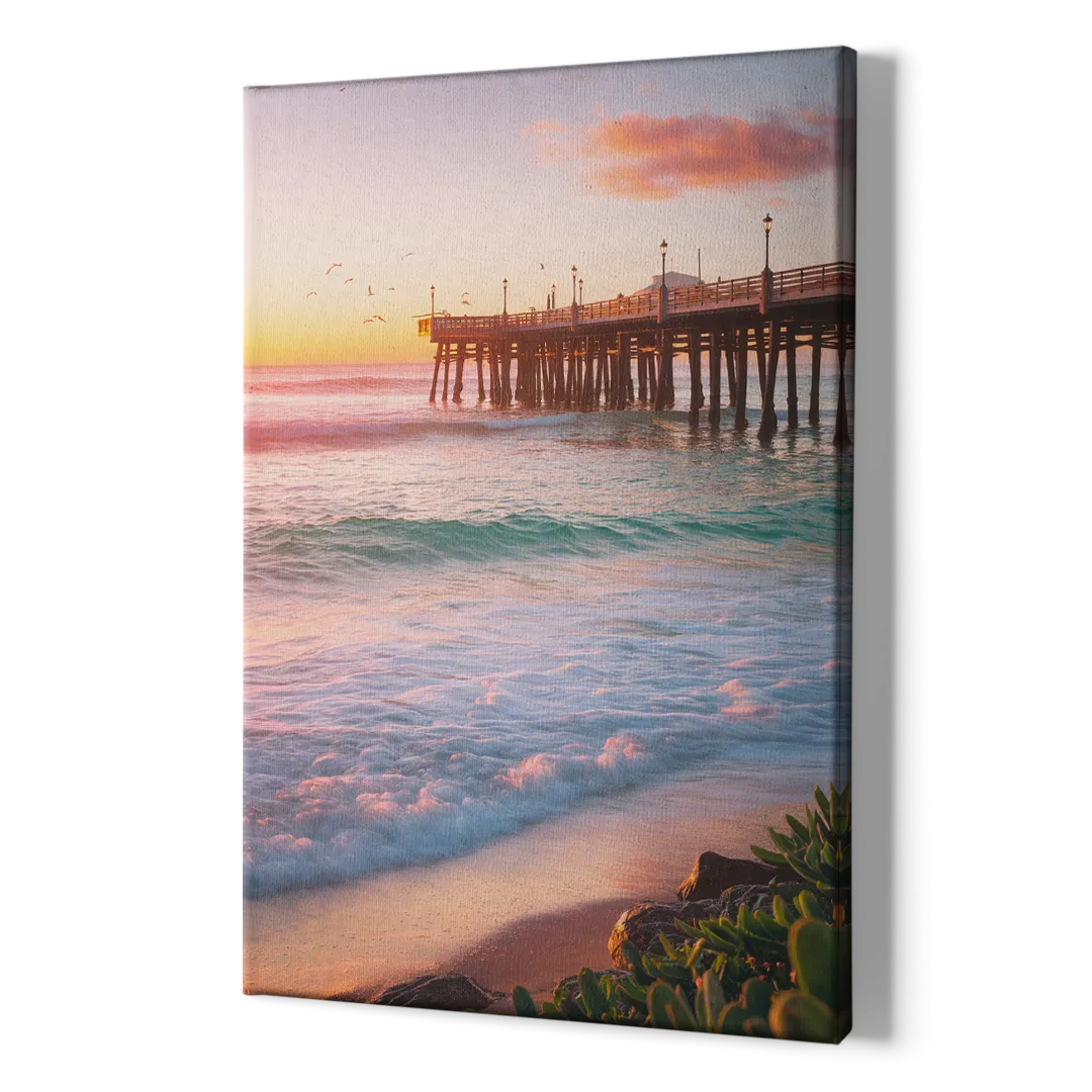 San Diego Pacific Beach Vibes - Canvas Print Art Sides