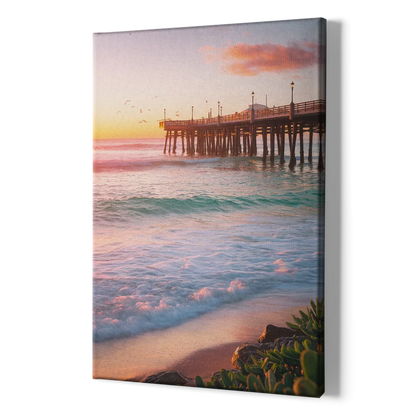 San Diego Pacific Beach Vibes - Canvas Print Art Sides