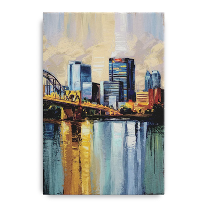 Memphis Downtown Charm - Canvas Wall Art