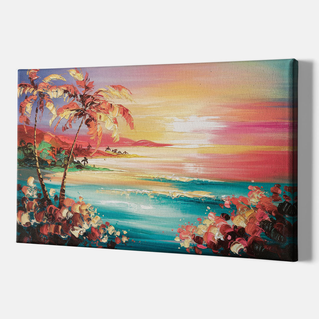 Fort Lauderdale Coastal Sunset - Canvas Wall Art Indoor