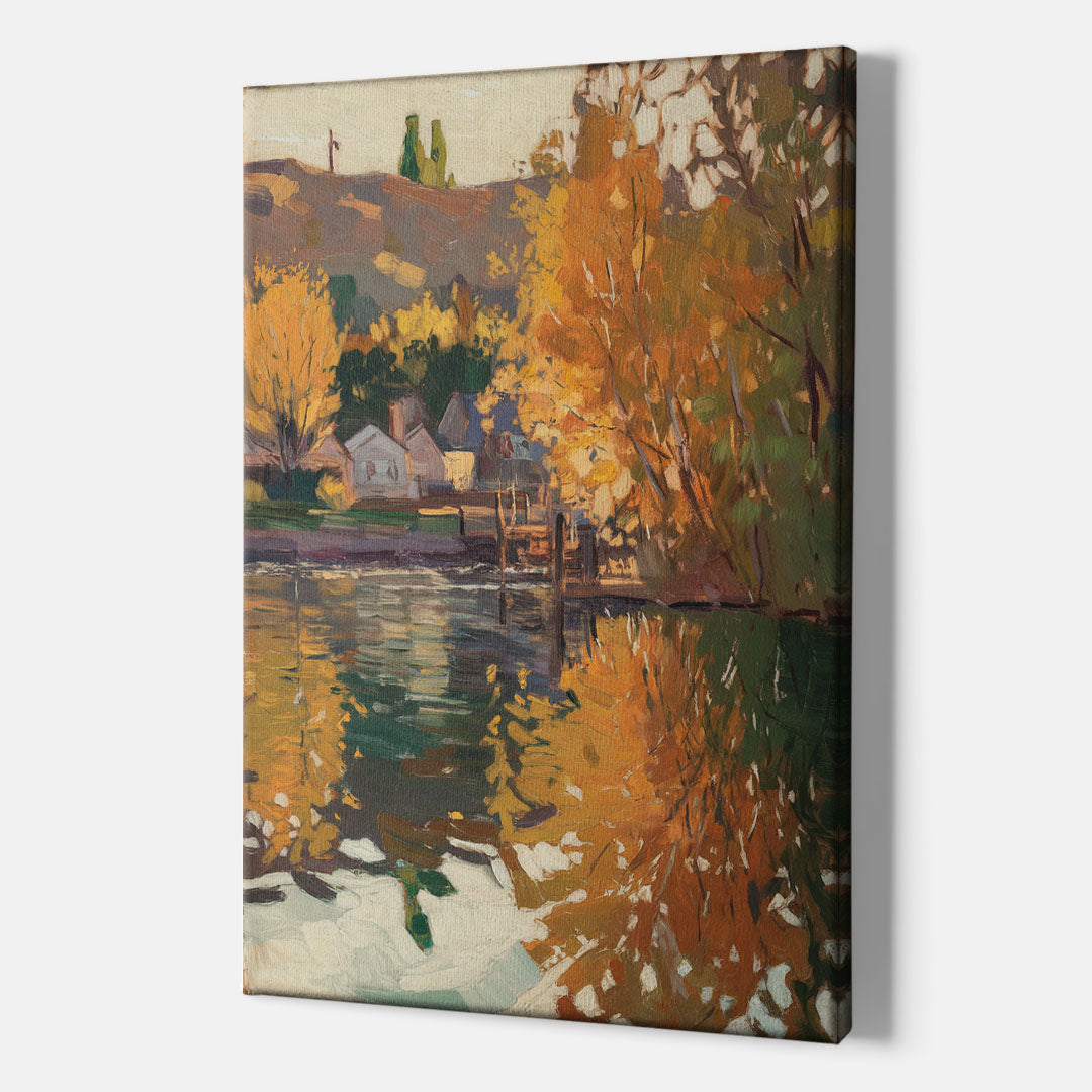 Boise Riverfront Scene - Canvas Wall Art Indoor