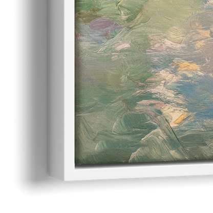 Joseph Riverfront View - Close-Up White Frame Canvas