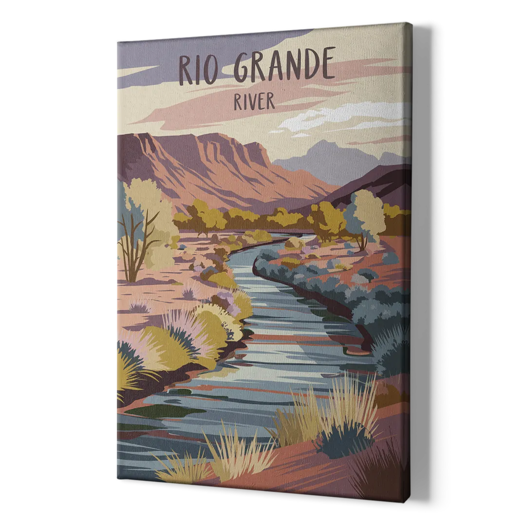 Albuquerque Rio Grande Views - Canvas Print Art Sides